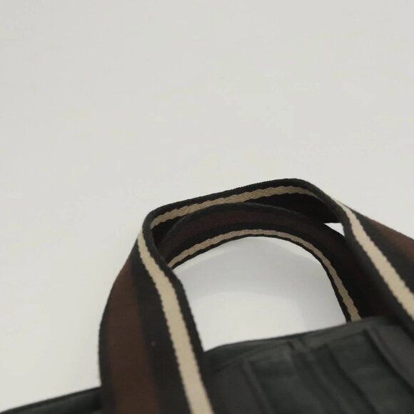 HERMES Toroca Horizontal PM Hand Bag Canvas Black Auth - Picture 8 of 16